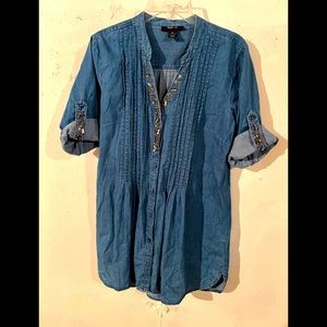 Style & Co denim shirt, size M